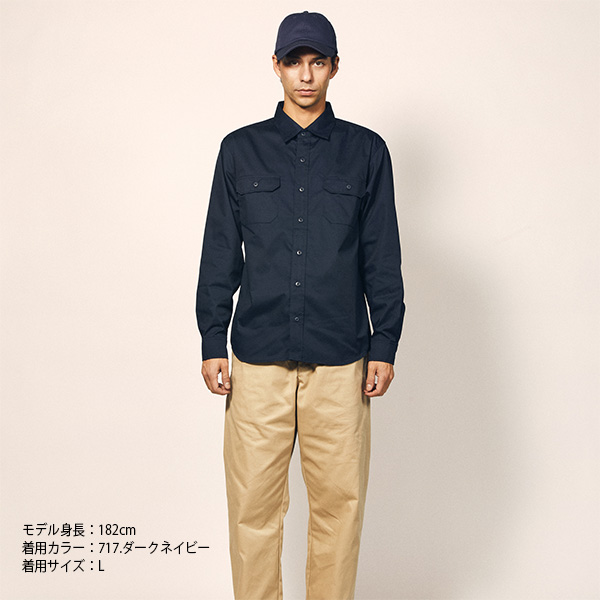 1773-01 T/Cワークロングスリーブシャツ（XS～XL）☆United Athle