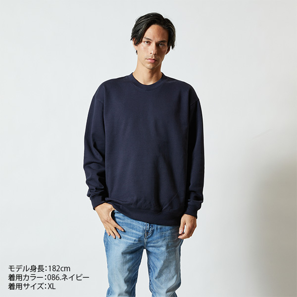 SCYE ネイビー クルーネック スウェット 5044-01 10.0オンス クルーネックスウェット(パイル)（S～XXL