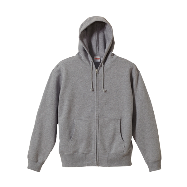 5213-01 10.0オンス スウェットフルジップ無地パーカー（パイル
