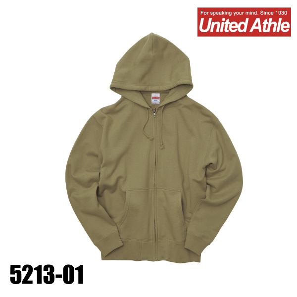 5213-01 10.0オンス スウェットフルジップ無地パーカー（パイル）（S