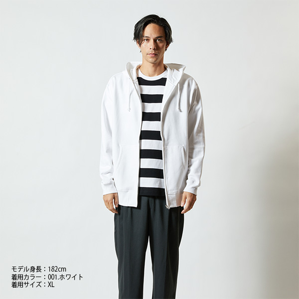 5213-01 10.0オンス スウェットフルジップ無地パーカー（パイル）（S