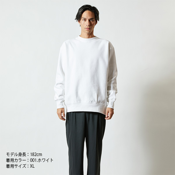 5764-01 12.0オンス ヘヴィーウェイト クルーネック スウェット（裏