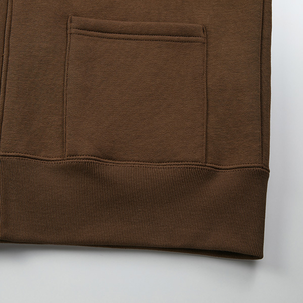 5790-01 10.0オンス T/C ルーズフィット スウェット カーディガン（裏