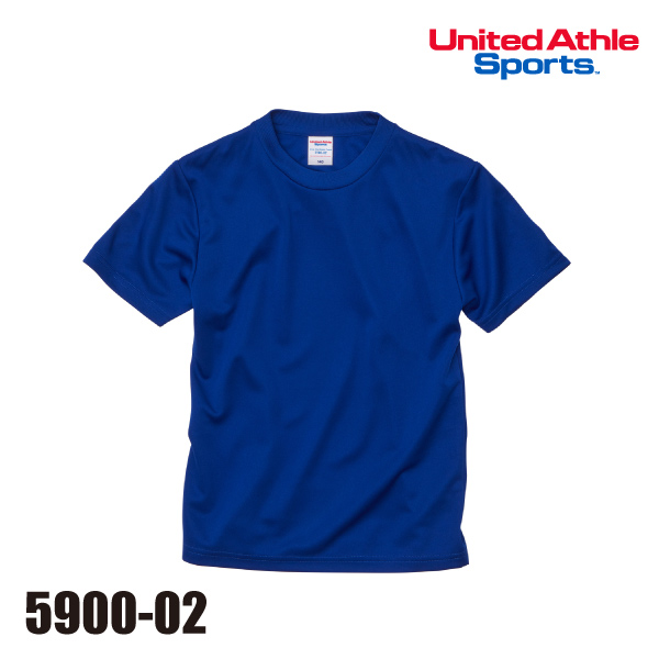 5900-02 4.1オンス ドライアスレチック無地ドライTシャツ（120-160cm
