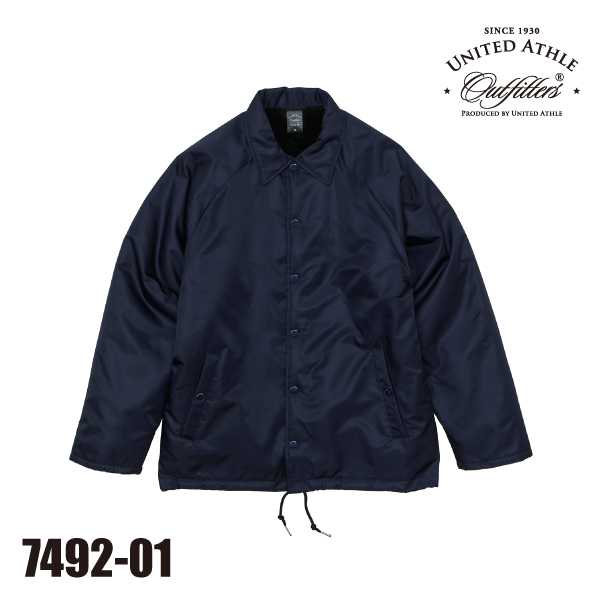 7492-01 コーチジャケット（ボア裏地付）（S～XL）☆United Athle